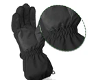 Unisex Waterproof Windproof Winter Warm Snowboard Ski Gloves - Black