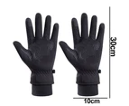 Ski Snowboard Gloves, Waterproof Winter Warm Gloves, Cold Weather Touchscreen Snow Gloves - Black