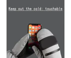 Waterproof winter gloves | | touch screen compatibility Cordura shell - Black