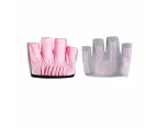 Weight Lifting Gloves for Gym and Exercise, Wrist Support Weightlifting Gloves Palm Protection - Pink