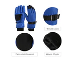 Winter Gloves Men and women touch screen Warm gloves cold - Blue