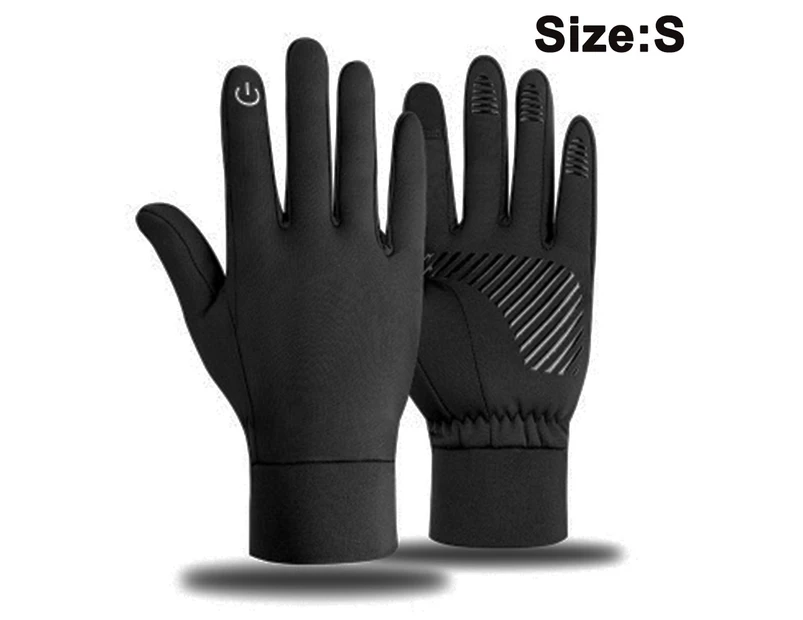 Winter Gloves,Touch Screen Running Thermal Driving Warm Outdoor Sports Head Gloves for Men Women - Black