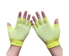 Workout Gloves Weight Lifting Gym Gloves with Wrist Wrap Support for Men Women, Full Palm Protection, for Weightlifting - Yellow
