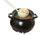 Long Handle Soup Spoon Tableware Strainer Scoop - Green