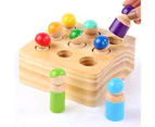 Wooden Cylinder Socket Building Blocks Educational Practice Kids Development Toy