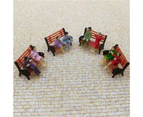 100Pcs 1:87 Scale Figures Miniature Mixed Model DIY Standing Sitting People-100pcs
