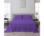 Justlinen Luxe Perfect Bamboo Blend Sheet Set Soft All Size Sheet-Purple