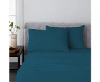 Justlinen Luxe Perfect Bamboo Blend Sheet Set Soft All Size Sheet-Biscay blue