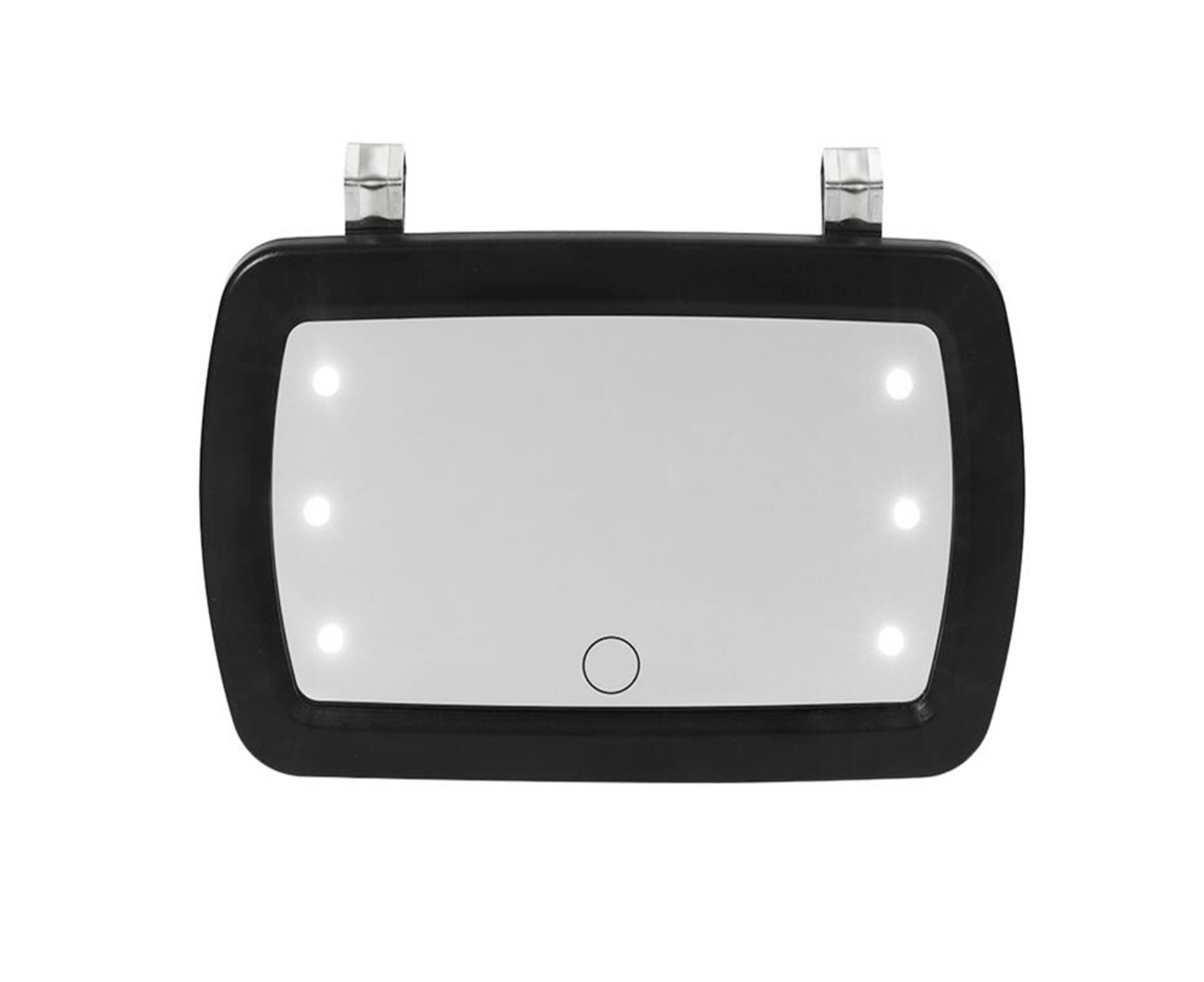 Led light visor deals mirror