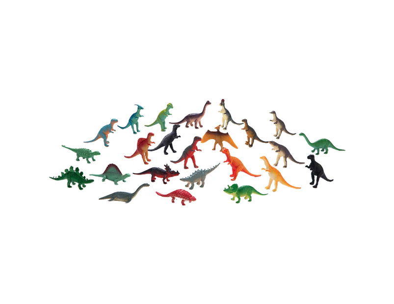 12Pcs/ 24Pcs Dinosaur Toys Cognitive Ability Burrs-free Smell-less Mini Dinosaur Figure Toys Set for Children-24pcs