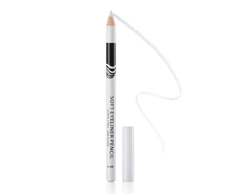 Eye Styling Pen Delicate Texture Professional Portable Eyes Makeup White Eyeliner for Female -1pc