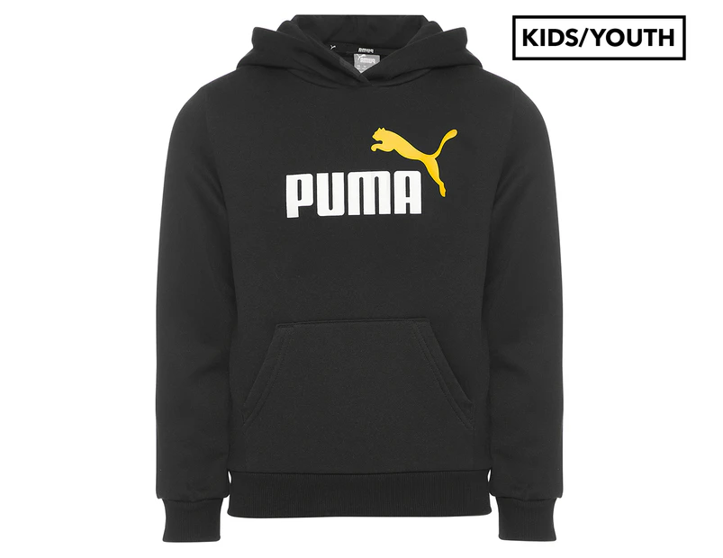 Puma Boys' Essentials+ Two-Tone Big Logo Hoodie - Puma Black