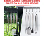 Grill Set Heavy Duty BBQ Accessories - BBQ Tool Set 4pcs- Gifts for Dad Durable, Stainless Steel Grill Tools
