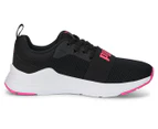 Puma Youth Girls' Wired Run Running Shoes - Black/Pink