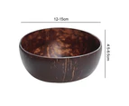 Coconut Bowl Natural Coconut Shell Serving Bowl Candy Nut Salad Dish Sundries Container for Home