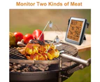 Digital grill thermometer With 2 probes Kitchen thermometer Barbecue smoker Grill thermometer With LCD display thermometer