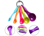 -Stainless Steel Measuring Spoons 5 Piece Stackable Set - Measuring Set for Cooking and Bakin (A)