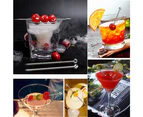 20 Pieces of Stainless Steel Cocktail Skewers Cocktail Sticks Reusable Fruit Sticks Fruit Dessert Fork