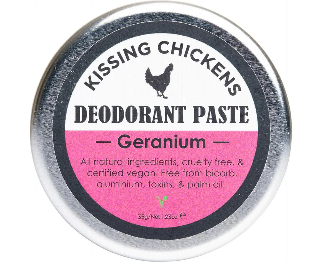 Kissing Chickens Deodorant Paste Tin 35gms - Geranium