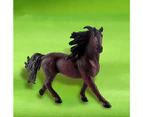 Miniature Horses Toy Detailed Texture High Simulation Decoration Accessories Farm Miniature Horses Animal Model Toy for Kids