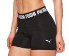 Puma Women's Puma Strong 3" Tight Training Shorts - Puma Black