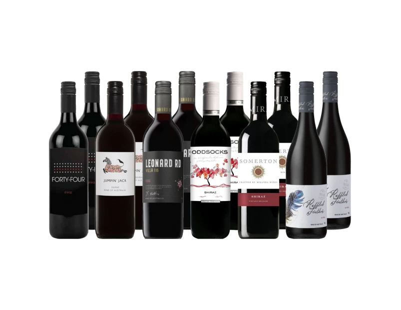 Aussie Barbecue Mixed Australian Shiraz Red Wine Case Selection - 12 Bottles