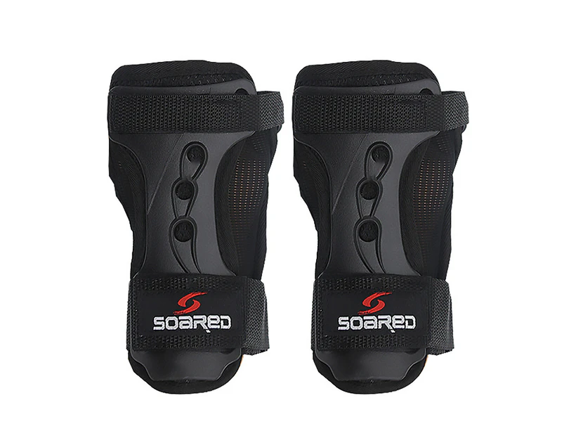 2Pcs Snowboard Skiing Skating Adjustable Wrist Support Hand Palm Guard Protector-L