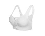 Women Breathable Wireless Sports Fitness Bra Vest Workout Running Yoga Underwear-White