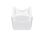 Fitness Bra High Impact Skin-friendly Spandex Universal Women Workout Underwear Vest for Sporting-White