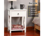 Levede 2x Bedside Tables Drawers Side Table Storage Cabinet Nightstand Bedroom
