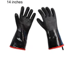 1 Pair Cooking Mitten Heat Resistant Anti-scalding Insulation Gloves Household Kitchen Baking Supplies for Microwave