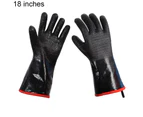 1 Pair Cooking Mitten Heat Resistant Anti-scalding Insulation Gloves Household Kitchen Baking Supplies for Microwave