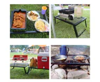 Portable Foldable BBQ Grill Rack Campfire Table for Cooking Camping Barbecue
