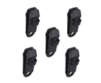 5Pcs Tent Canopy Clip Windproof Special Tooth Design Outdoor Fixing Hook Buckle for Camping