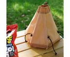 Creative Portable Tent-shaped Tissue Box Folding Napkin Holder for Outdoor Camping