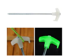 5Pcs Luminous Screw Spike Anti-oxidation Indeformable Accessory Hiking Camping  Ground Tent Nails for Outdoor