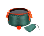 Anti-leakage Strong Load-bearing Portable Water Basin with Handles Large Capacity Folding Washing Bucket for Outdoor
