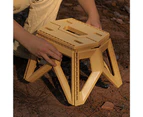 Solid Structure High Bearing Handle Folding Stool Portable Plastic Camping Step Stool Outdoor Supplies