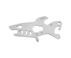 Outdoor Bottle Opener Portable Wear-resistant Outdoor Gear EDC Keychain Multi-Tool Wrench for Daily Use-2#