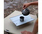 Folding Table Multifunctional Portable Non-slip Mini Rust-proof Strong Load Bearing Aluminum Alloy Heavy Duty Camping Tea Table for Outdoor