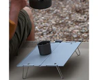 Folding Table Multifunctional Portable Non-slip Mini Rust-proof Strong Load Bearing Aluminum Alloy Heavy Duty Camping Tea Table for Outdoor