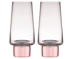 Set of 2 Tempa 350mL Aurora Highball Tumblers - Rose