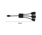 Converter Wire Plug Play Stable Transmission PVC Type-C to USB Adapter Cable for Phone