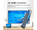 Docking Station 5-in-1 High-speed Multifunctional Driver-free Data Transmission 5Gbps USB-C Hub Type-C to HDMI-compatible Adapter for iPad Pro