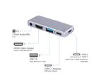 5 in 1 Type C 4K HDMI-compatible USB 3.0 Charging Hub Adapter Converter for Phone Laptop