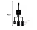 Adapter Cable Charging Data Transmission 1 to 3 Type-c to USB Converter Cable for Mobile Phone
