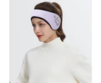 Headband Comfort grab fleece ski earmuffs Stretch winter earmuffs Headband Running headband - Purple