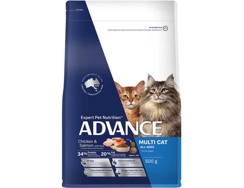 Advance Chicken and Salmon Dry Cat Food