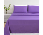 LINENOVA 1200TC Ultra-Soft & Breathable Microfibre Bed Sheet Set - Purple