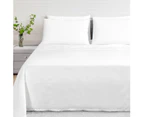 LINENOVA 1200TC Ultra-Soft & Breathable Microfibre Bed Sheet Set - White